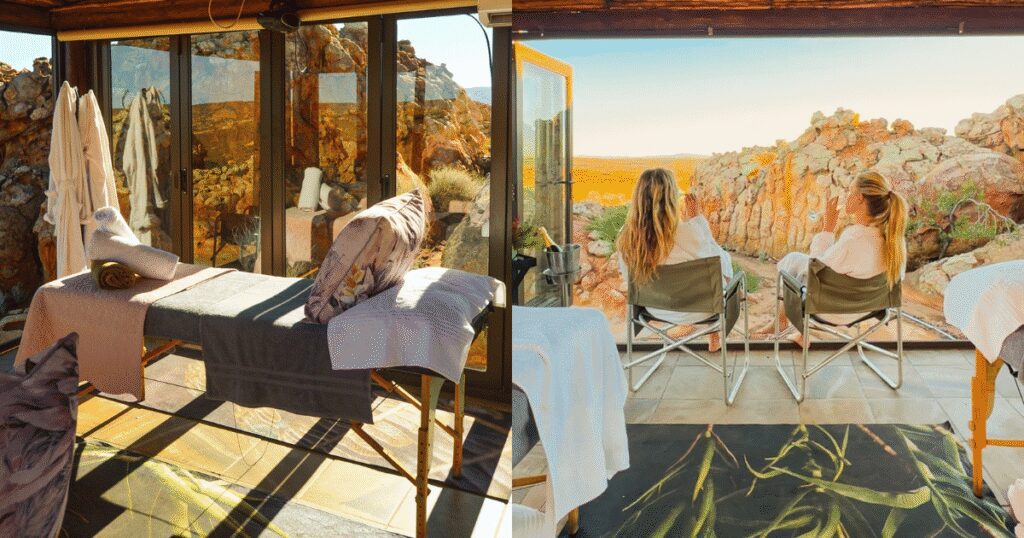 Open air spa at Kagga Kamma